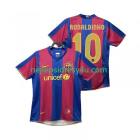Fotbalový Dres FC Barcelona RONALDINHO 10 2007 2008 Retro Domácí